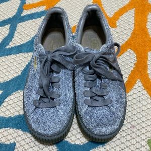 Puma Suede Elemental Women’s Platform Sneakers, Gray